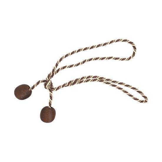 KASSA HOME สายรวบม่าน รุ่น JCD316 DIYB 348D ขนาด 43 ซม. สีทอง - น้ำตาล ดีไซน์เรียบหรู