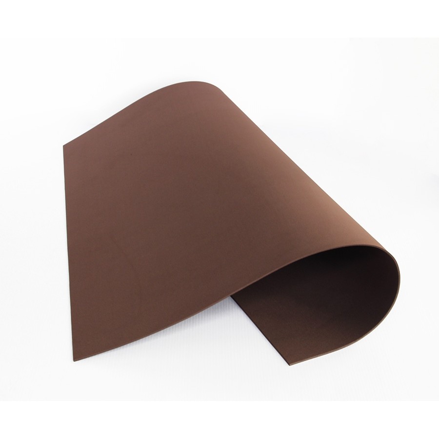 G1-FB1-สีน้ำตาล แผ่นโฟมยาง ขนาด 55x55 ซม. หนา 2 มม. จำนวน 5 แผ่น