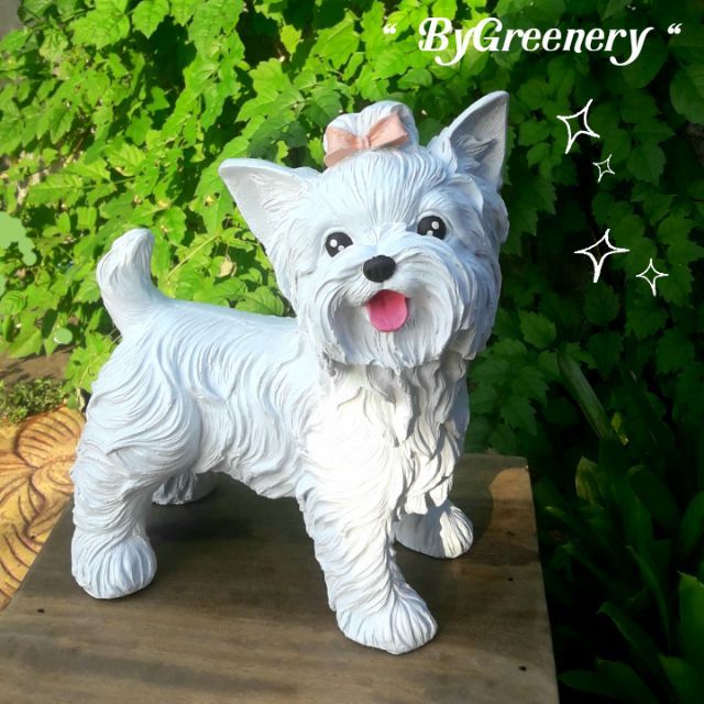 ตุ๊กตาแต่งสวน หมาน้อย..ยอร์คเชียร์