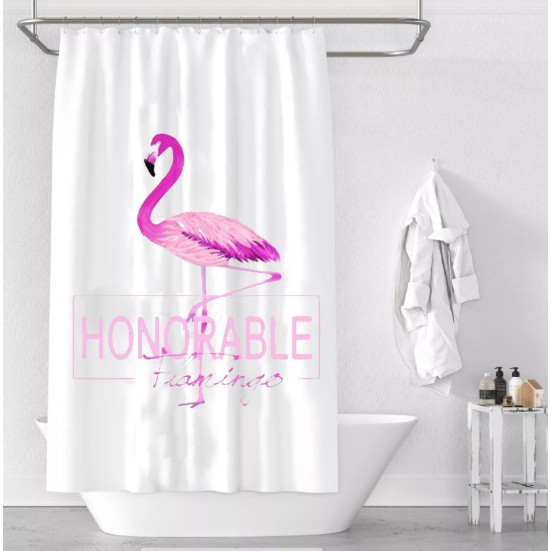 At.Two ม่านกันอาบน้ำ ม่านห้องน้ำ วัสดุผ้า Polyester (BT-1201)