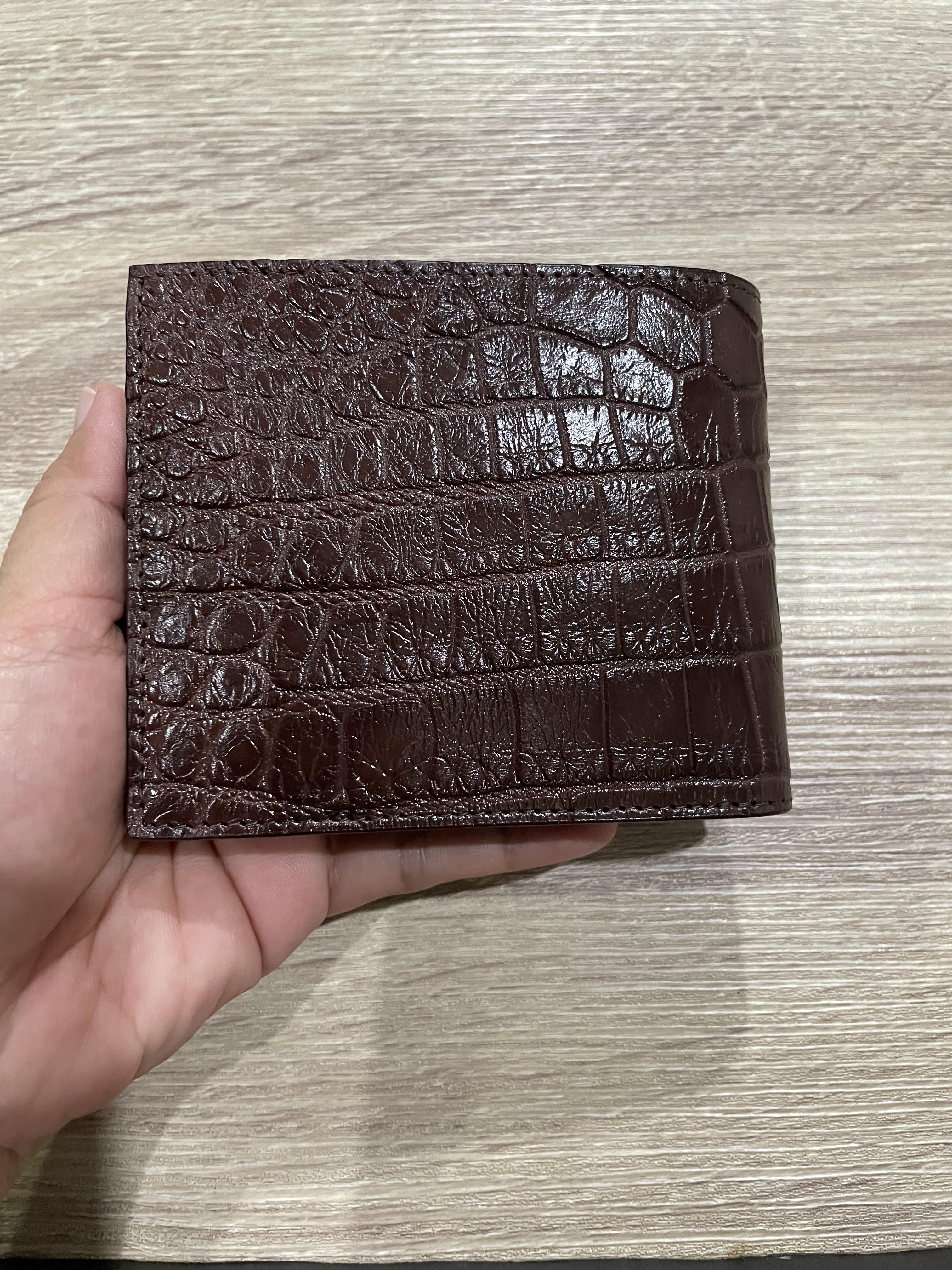 กระเป๋าหนังจระเข้แท้ หนังท้อง