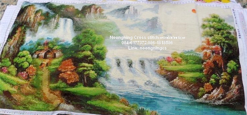 ตัวอักษรจีน ชุดปักครอสติช พิมพ์ลาย ครอสติสจีน งานฝีมือ DIY