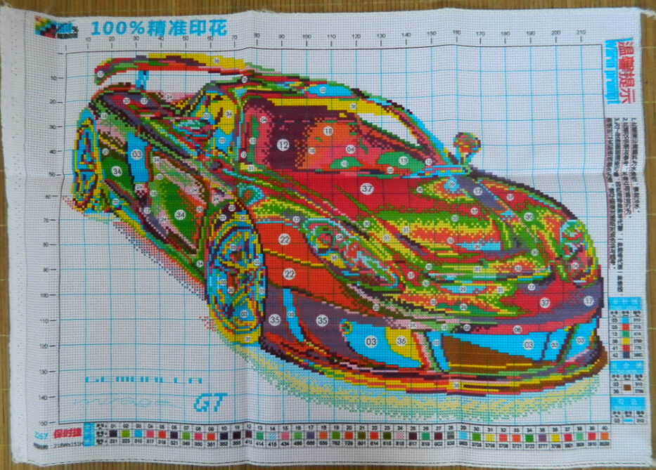 กามเทพตัวน้อย ชุดปักครอสติช พิมพ์ลาย ครอสติสจีน งานฝีมือ DIY