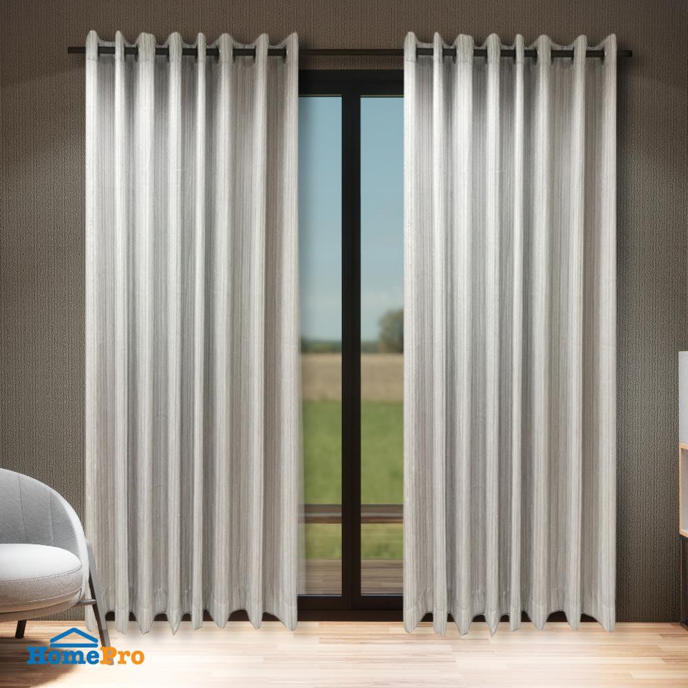 ผ้าม่าน EYELET CHILD FREEDOM STYLE HEALY 260X220 ซม. สีเทา ผ้าม่านประตู CURTAIN ผ้าม่านและมู่ลี่