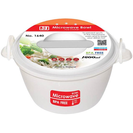 กล่องอาหาร ไมโครเวฟ กลม 1.6 ลิตร 1640 FOOD CONTAINER PP ROUND 1.6L MICROWAVE B