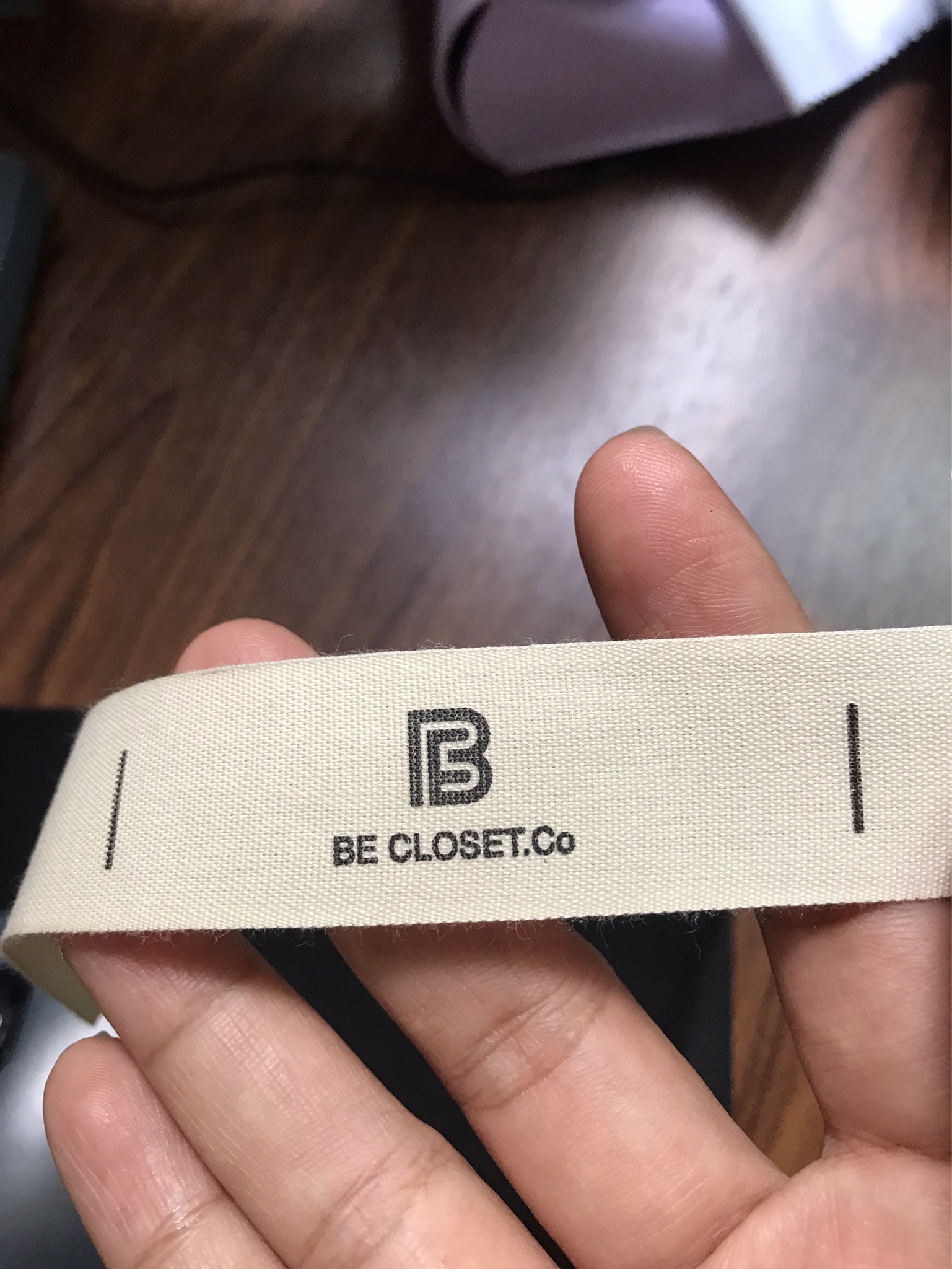 ป้ายผ้าดิบ (สีครีม)