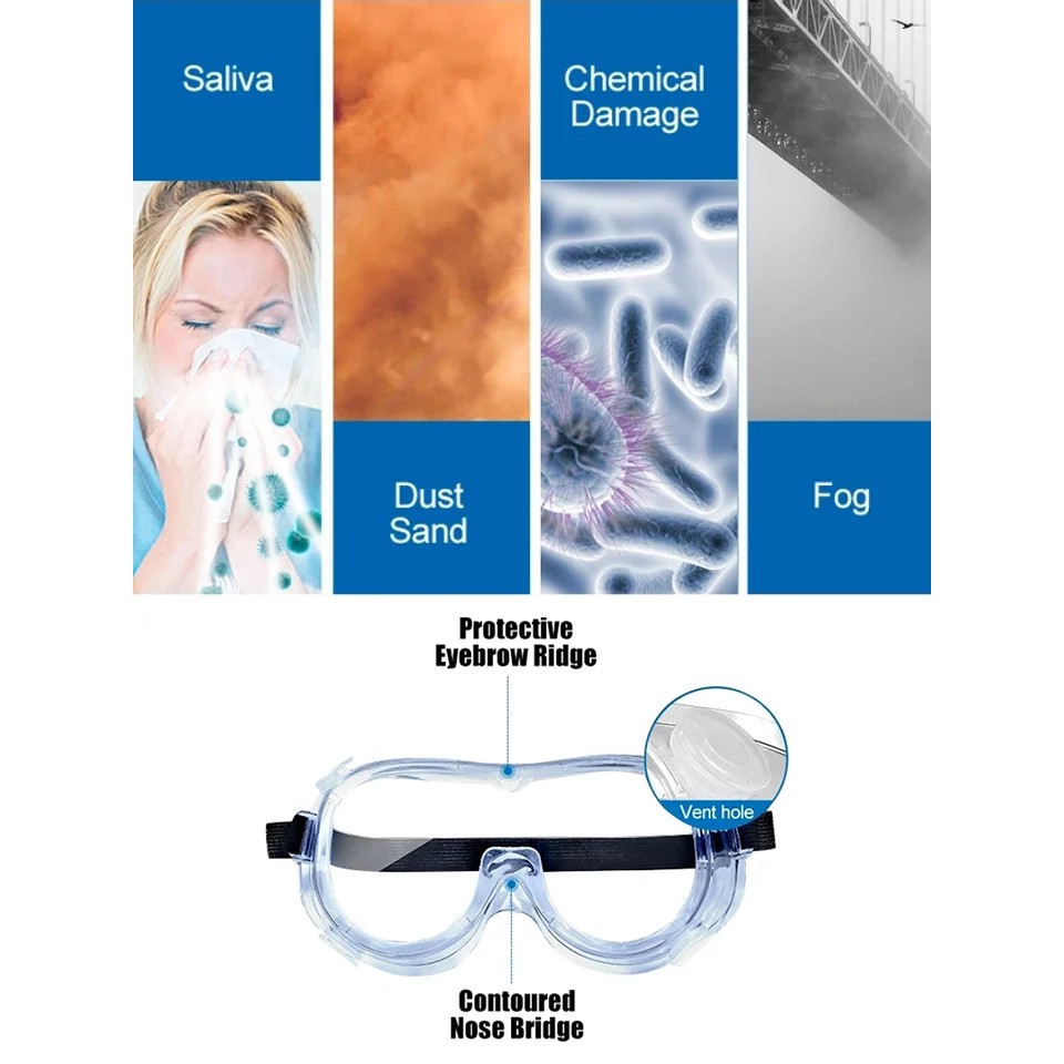 !!สินค้าขายดี!! แว่นตานิรภัย แว่นตาเซฟตี้ แว่นตาป้องกันดวงตา Safety Goggles