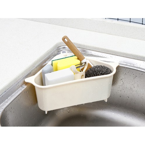 ที่วางฟองน้ำ ที่วางสบู่ ตะแกรงวางฟองน้ำ ตะแกรงกรองเศษอาหาร ที่กรองเศษอาหาร ตะกร้าล้างผัก ในห้องครัว ห้องน้ำ (240905)