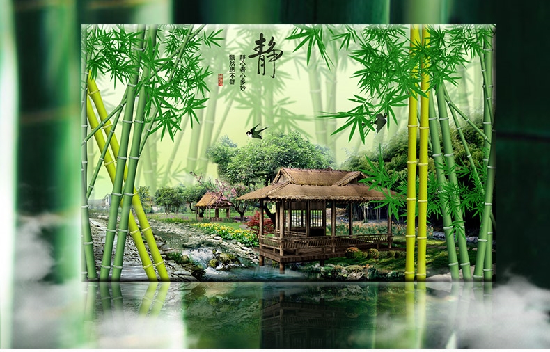 สวนไผ่ ครอสติสคริสตัล Diamond painting โมเสก ภาพติดเพชร งานฝีมือ DIY