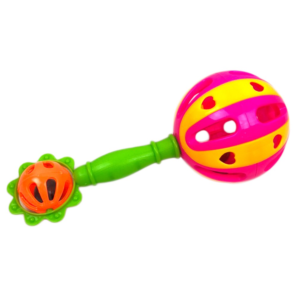 THETOY ของเล่นเด็ก เขย่ามือมีด้าม มี 8 แบบ ขนาด ก.7* ย.7* ส.20 ซม. เครื่องดนตรี