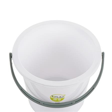 ถังน้ำกลม PLIM 4.5 แกลลอน สีขาว ผลิตจากพลาสติกคุณภาพดี