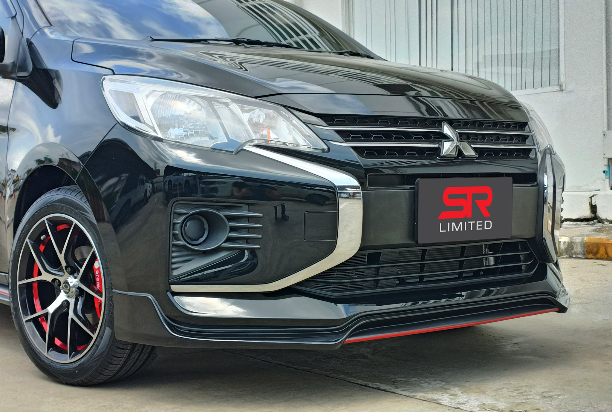 ชุดแต่งรถ สเกิร์ต-สปอยเลอร์ New Mitsubishi Mirage 2020 ทรง SR-Limited By OSR