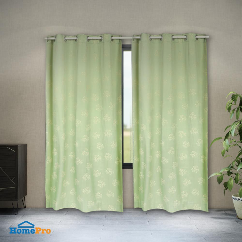 ผ้าม่าน EYELET CHILD FREEDOM STYLE CASPEA 145X220 ซม. สีเขียว ผ้าม่านประตู CURTAIN ผ้าม่านและมู่ลี่