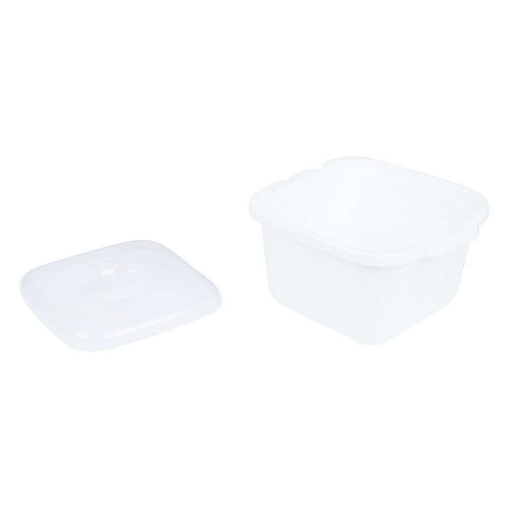 กล่องอาหารไมโครเวฟเหลี่ยม 0.92 ลิตร 4611 FOOD CONTAINER SQUARE 0.92L 4611 WHITE