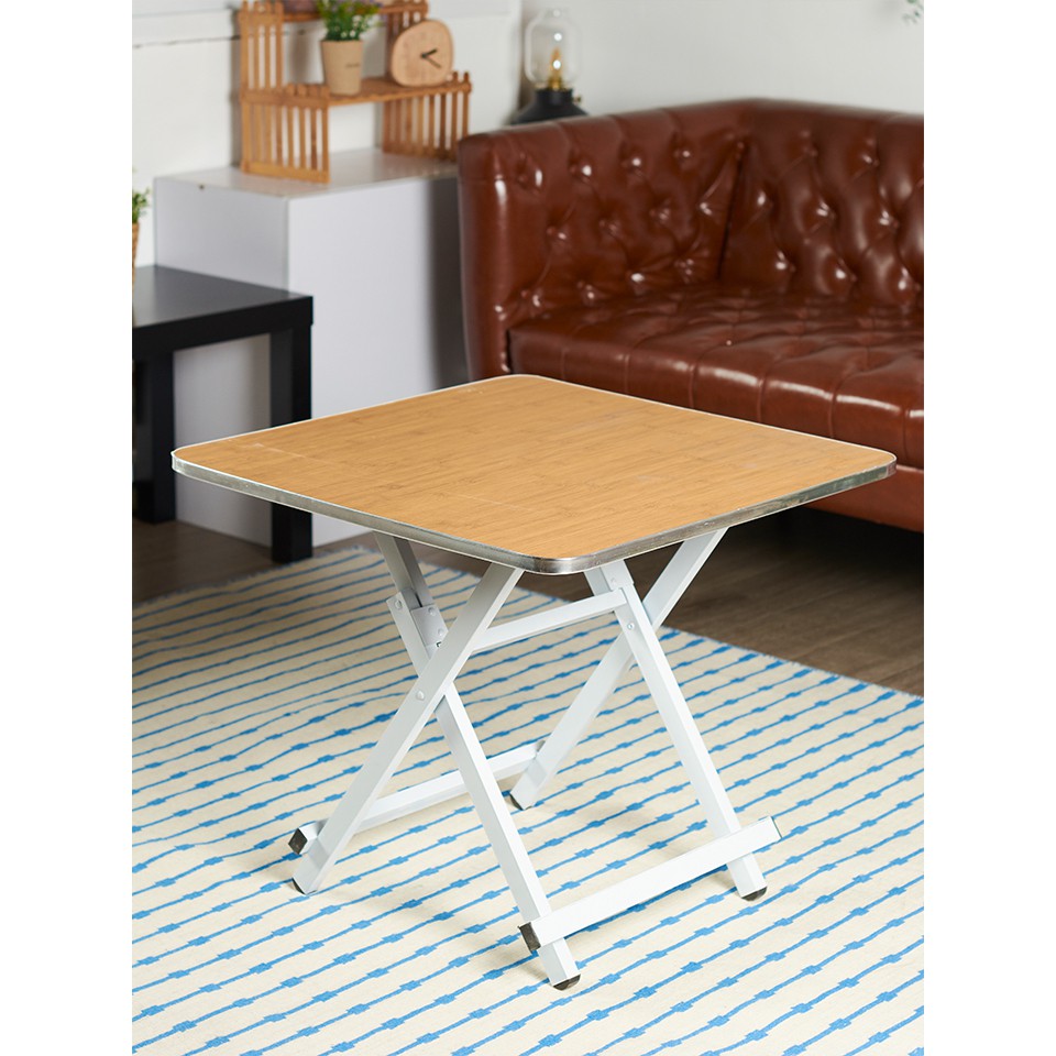 !!สินค้าขายดี!! โต๊ะวางคอมพิวเตอร์แล็ปท็อปพับได้ 60 x 60 ซม. Foldable Laptop Table 60 x 60 cm.