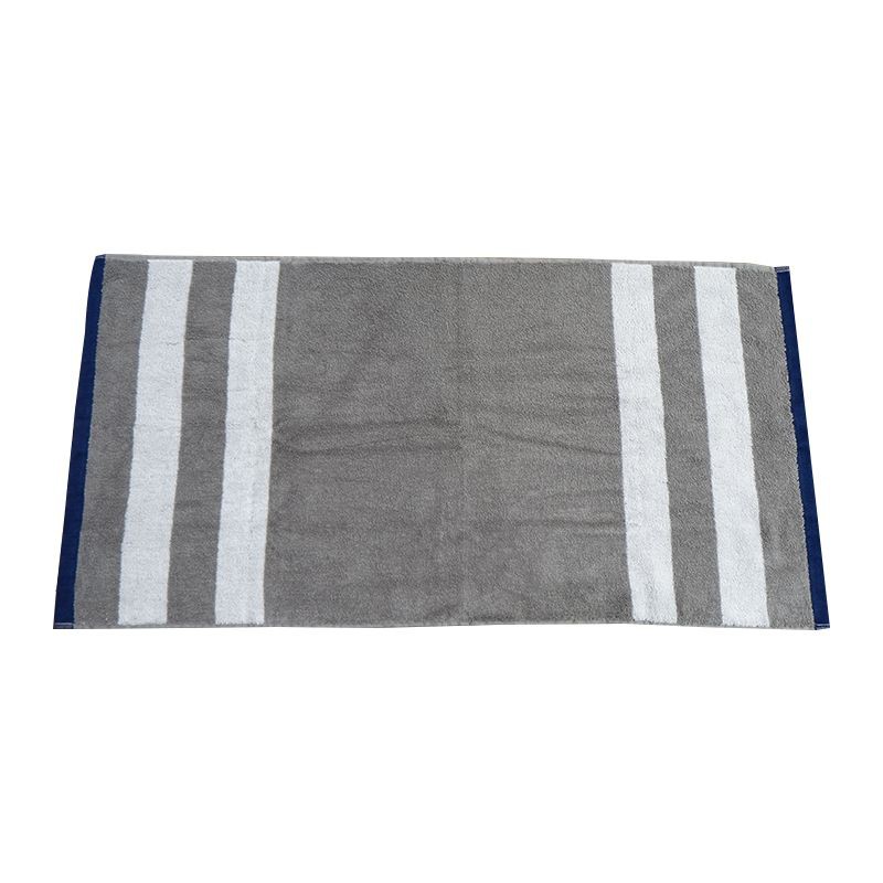 KASSA HOME ผ้าขนหนูเช็ดผม รุ่น Row Twist ขนาด 16 x 32 นิ้ว สีขาว - เทา Cotton 100% อย่างดีที่คัดสรรมาเป็นพิเศษ