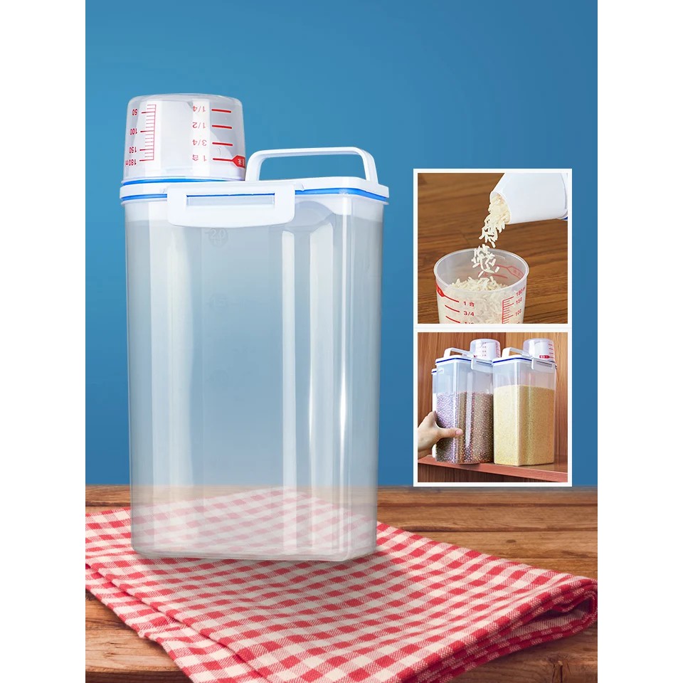!!สินค้าขายดี!! กล่องอเนกประสงค์ กล่องถนอมอาหาร กล่องใส่อาหาร Rice Storage Box