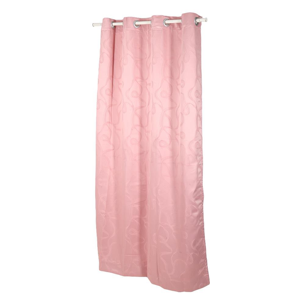 ผ้าม่าน EYELET CHILD FREEDOM STYLE RIBBON UV 145X220 ซม. สีชมพู ผ้าม่านประตู CURTAIN ผ้าม่านและมู่ลี่