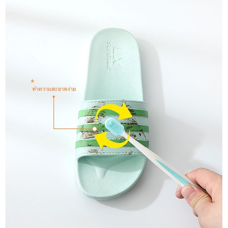 รองเท้าแตะแบบใหม่ รองเท้าแตะ ใส่ในบ้านหรือนอกบ้าน รองเท้าห้องน้ำกันลื่น ยางPVC น้ำหนักเบา