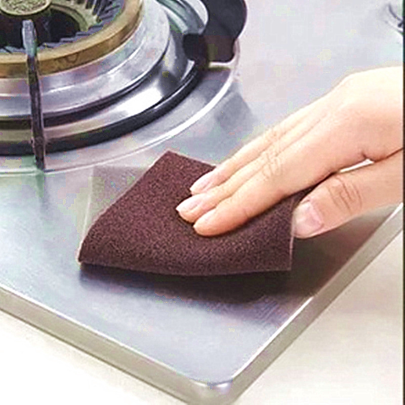 บ้านในครัวฟองน้ำ 10 ชิ้นฟองน้ำกากกะรุนเมจิกเช็ดแผ่นขัดหม้อแปรงด้านล่างสิ่งประดิษฐ์ฟองน้ำกากกะรุนเช็ด