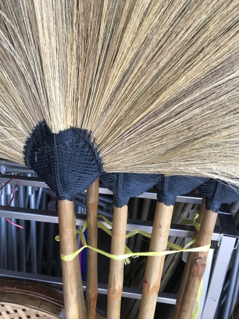 ไม้กวาดดอกหญ้า ไม้กวาด ไม้กวาดบ้าน ‼️อย่างหนา‼️