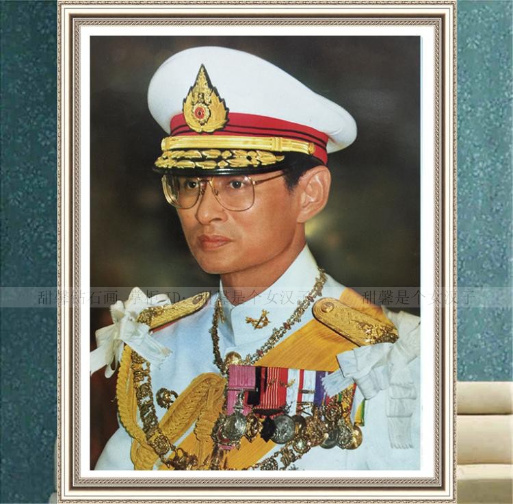 รัชกาลที่9 ครอสติสคริสตัล Diamond painting โมเสก ภาพติดเพชร งานฝีมือทำที่บ้าน DIY