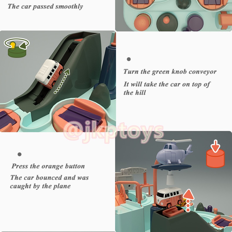 ของเล่นรถผจญภัย ของเล่นเสริมสร้างพัฒนาการเจ้าตัวเล็ก Car Adventure Small City For Kids