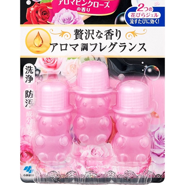 เจลหมีทำความสะอาดโถ ชักโครก Toilet Cleansing Gel สีชมพู