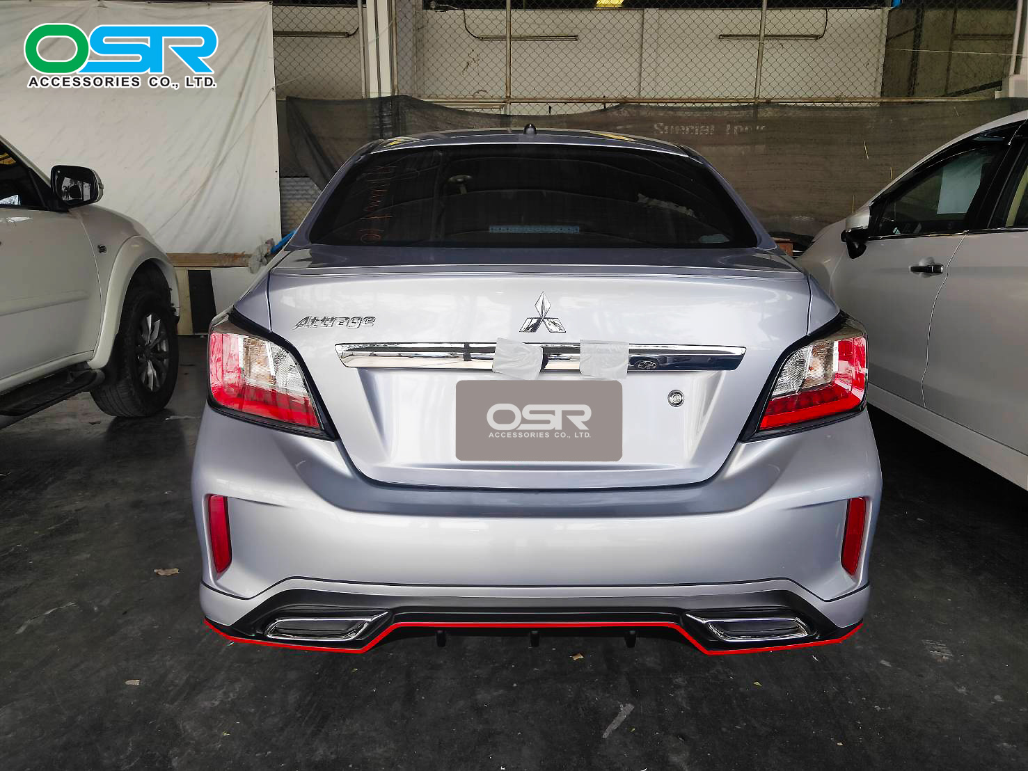 ชุดแต่งรถ สเกิร์ต-สปอยเลอร์ New Mitsubishi Attrage 2020 ทรง SR-Limited By OSR
