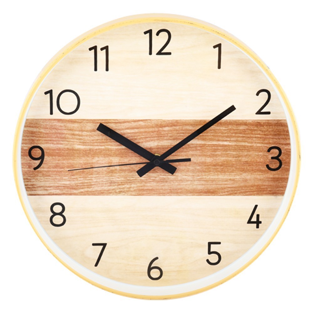 นาฬิกาแขวน HOME LIVING STYLE BOISEY 12 นิ้ว สีน้ำตาลอุปกรณ์ตกแต่งบ้าน