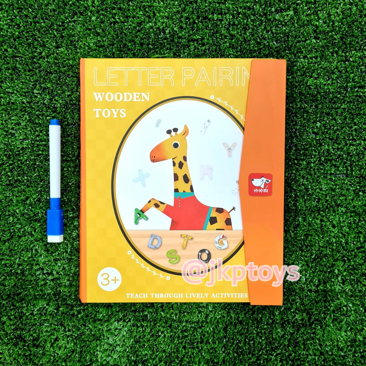 ของเล่นไม้เสริมพัฒนา หนังสือหัดเขียนเเละตัวเเม่เหล็ก เรียนรู้ ABC