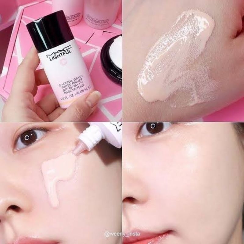 MAC Lightful C + Coral Grass Tinted Primer Spf45/Pa++++ (ขนาดทดลอง)