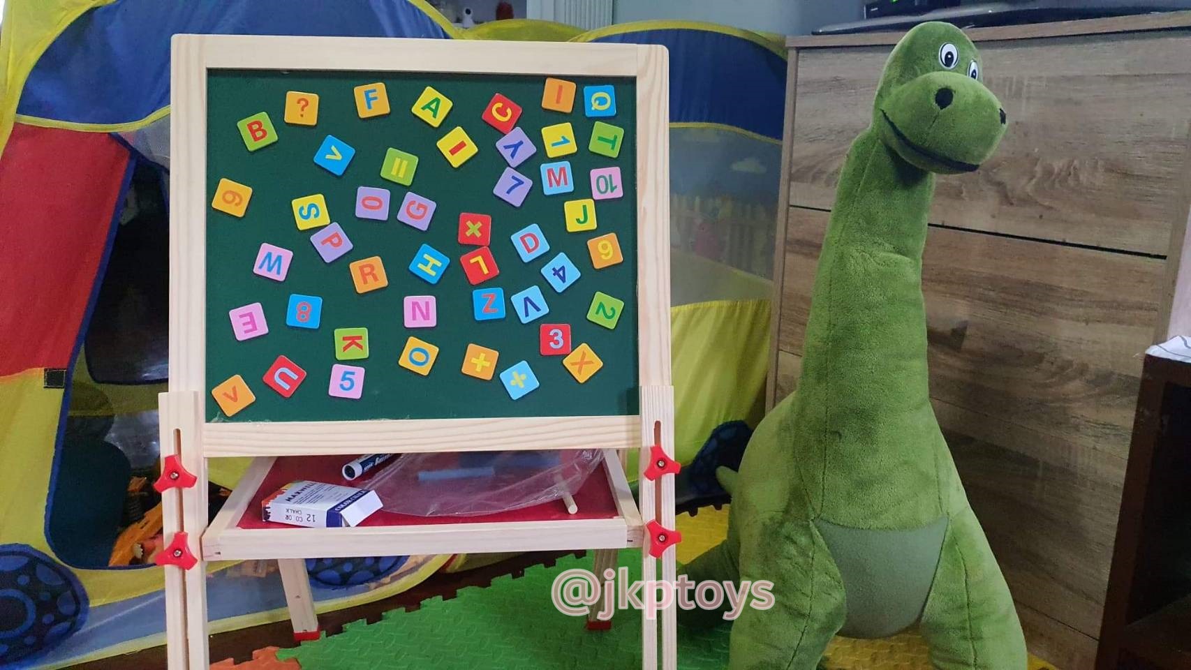 กระดานเเม่เหล็ก 2 ด้าน (กระดานดำเเละไวท์บอร์ด) ปรับความสูงได้