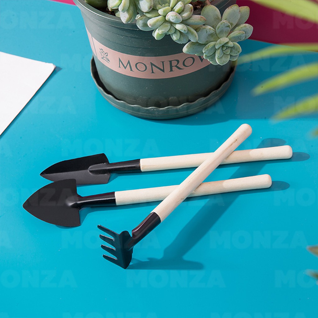 ช้อนเกาหลี ที่ตักไอศครีม ช้อน ชุดทำสวนจิ๋ว อุปกรณ์ทำสวน ไซส์เล็ก ช้อนปลูก พลั่วจิ๋ว จัดสวน แต่งสวน 3 ชิ้น NO.Y396