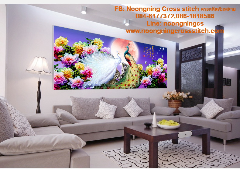 ม้า8มงคล ครอสติสคริสตัล Diamond painting โมเสก ภาพติดเพชร งานฝีมือทำที่บ้าน DIY