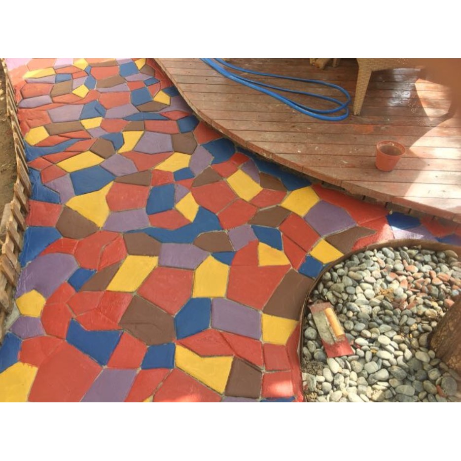 อุปกรณ์ จัดสวน แบบหล่อปูน Model A บล็อกหล่อปูน ทางเดินจัดสวน แม่พิมพ์ หล่อปูน ตกแต่งสวน ทางเดิน