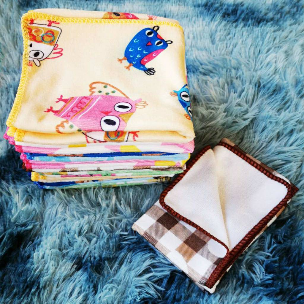 ผ้าขนหนู ผ้าเช็ดผม ไมโครไฟเบอร์ ลายการ์ตูน ใช้งานอเนกประสงค์