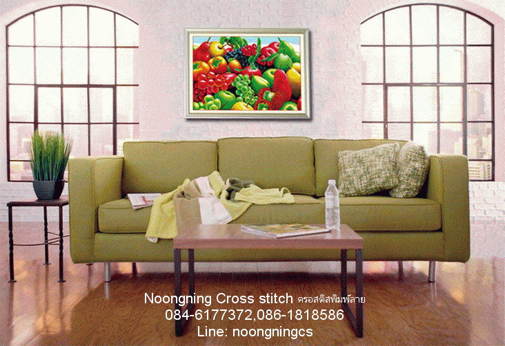 เงินทองไหลมา ชุดปักครอสติช พิมพ์ลาย ครอสติสจีน งานฝีมือ DIY