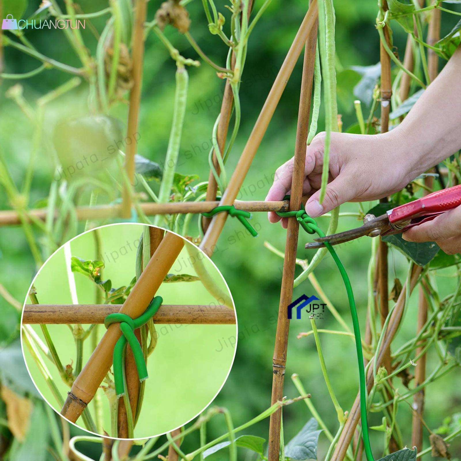 ลวดดัดกิ่งไม้ ลวดดัดต้นไม้ขนาดเล็ก หุ้มยางนุ่ม ลวดดัดกิ่งไม้ ลวดมัดงานสวน ลวดมัดกิ่งหุ้มยางนิ่ม 5 เมตร
