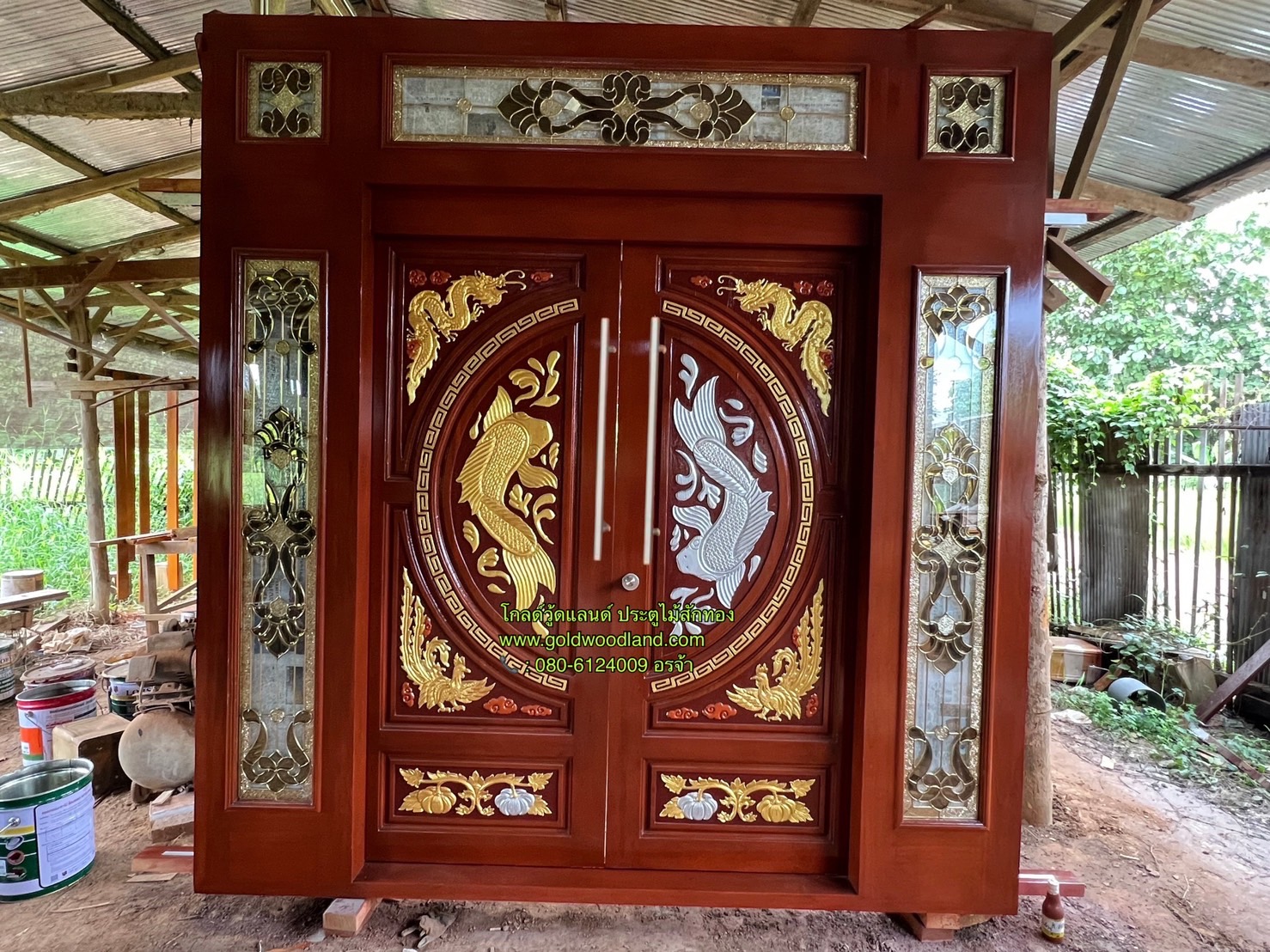 ประตู หน้าบ้านสวยๆ GS- 206 ชุดสำเร็จ