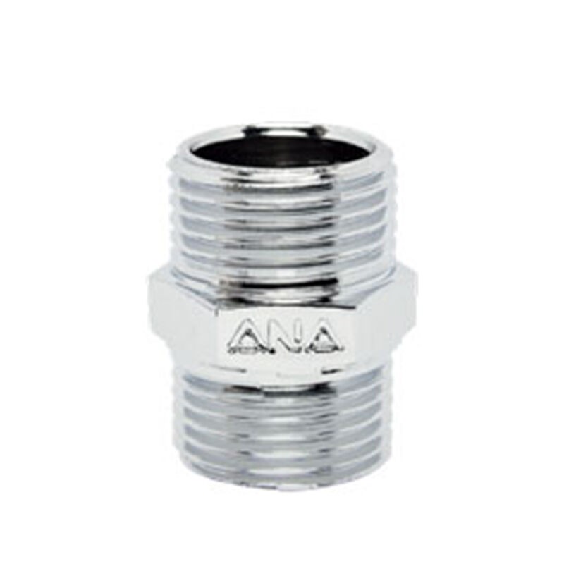 สวน ตกแต่งสวน จัดสวน นิปเปิ้ล ชุบโครเมี่ยม ANA NI141-015-CR-P 1/2 INCH