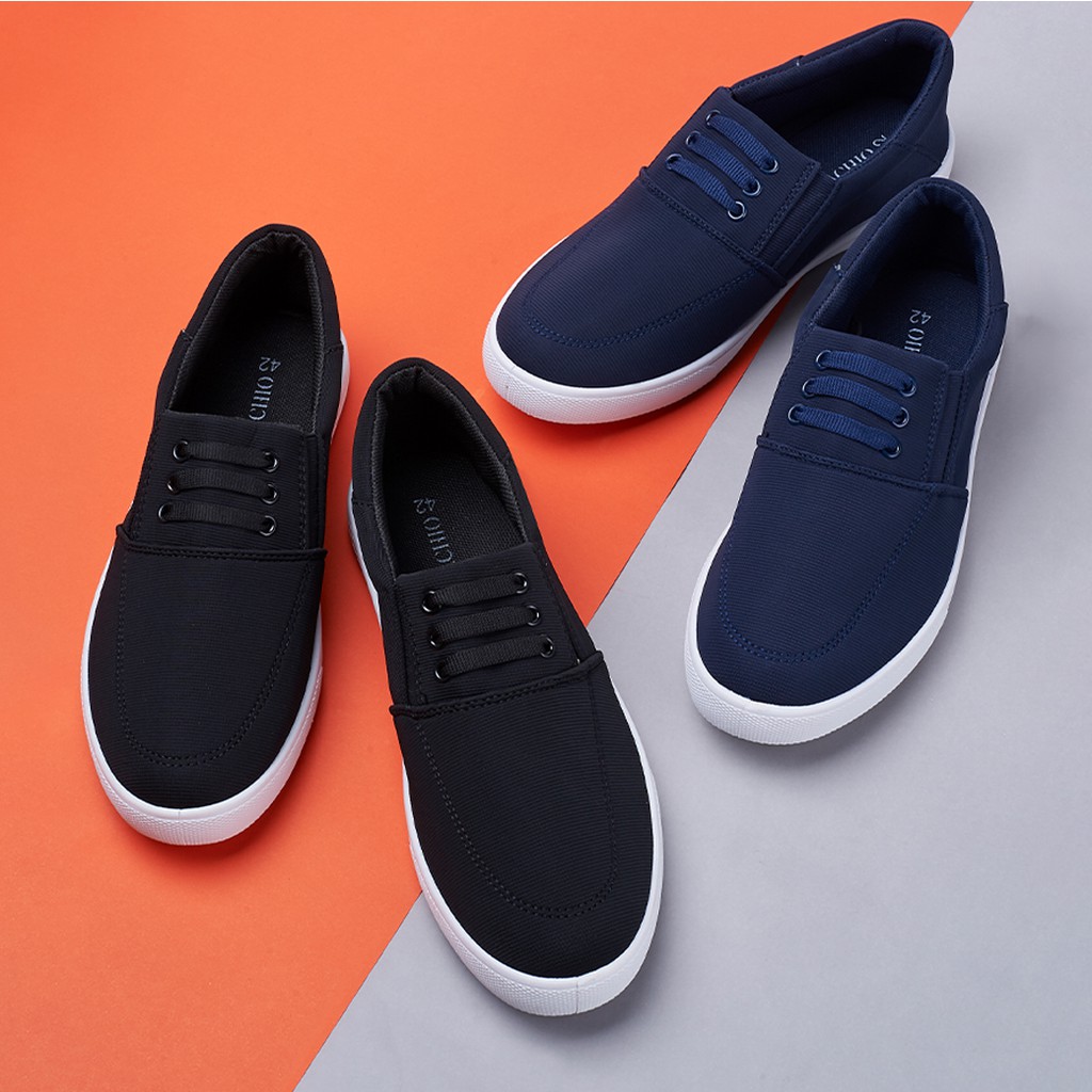 !!สินค้าขายดี!! MONACHIO รองเท้าผ้าใบสำหรับท่านชาย MONACHIO Slip-on Shoes