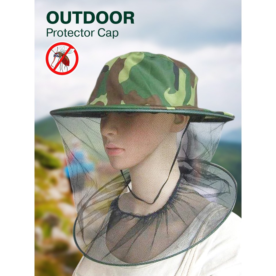 !!สินค้าขายดี!! หมวกปีก หมวกตาข่ายกันแมลง Insect Protector Hat