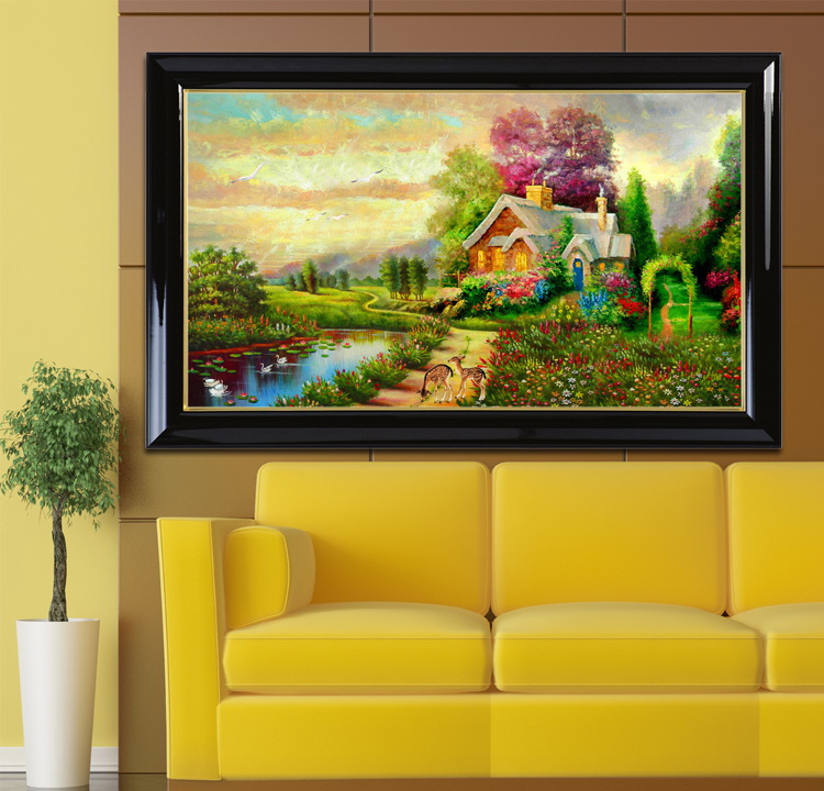 ไวน์องุ่น&ผลไม้ ครอสติสคริสตัล Diamond painting โมเสก ภาพติดเพชร งานฝีมือ DIY