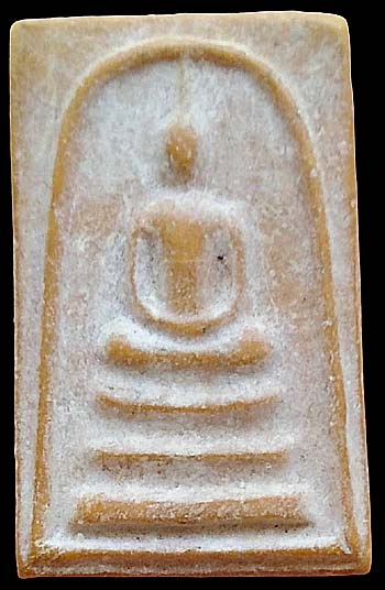 สมเด็จฯ หลังหนังสือตรง วัดพระพุทธบาท สระบุรี ปี๒๕๑๙ เนื้อผงน้ำมัน ลป.โต๊ะ ลพ.กวย ร่วมเสก
