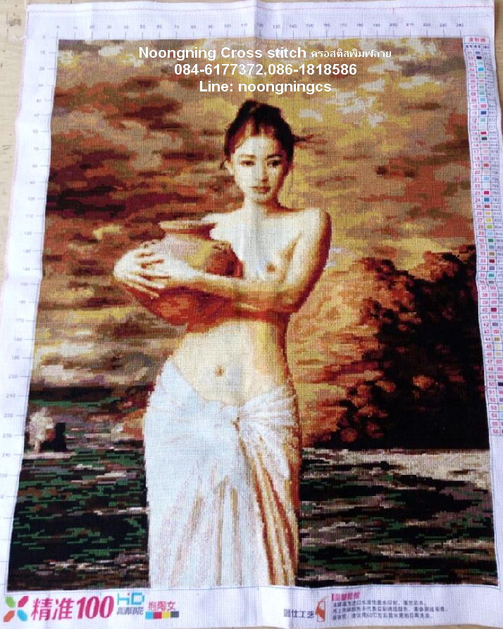 เครื่องดนตรี ชุดปักครอสติส พิมพ์ลาย ครอสติสจีน งานฝีมือทำที่บ้าน DIY