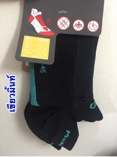 ถุงเท้าวิ่งมาราธอนแบบบาง Kalenji ของแท้