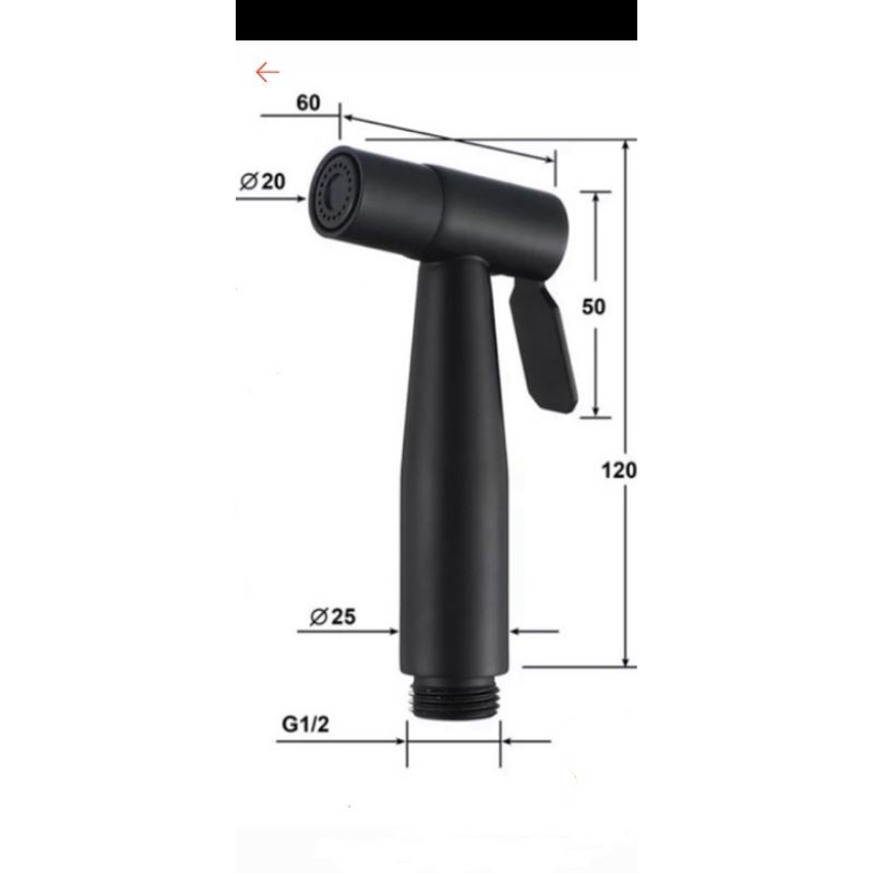 หัวฉีดชำระ ห้องน้ำสแตนเลส sus304