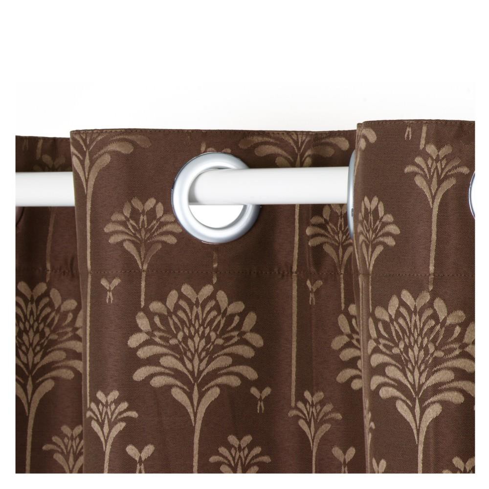 ผ้าม่าน EYELET CHILD FREEDOM STYLE KRIS UV 140X250 ซม. สีน้ำตาล ผ้าม่านประตู CURTAIN ผ้าม่านและมู่ลี่