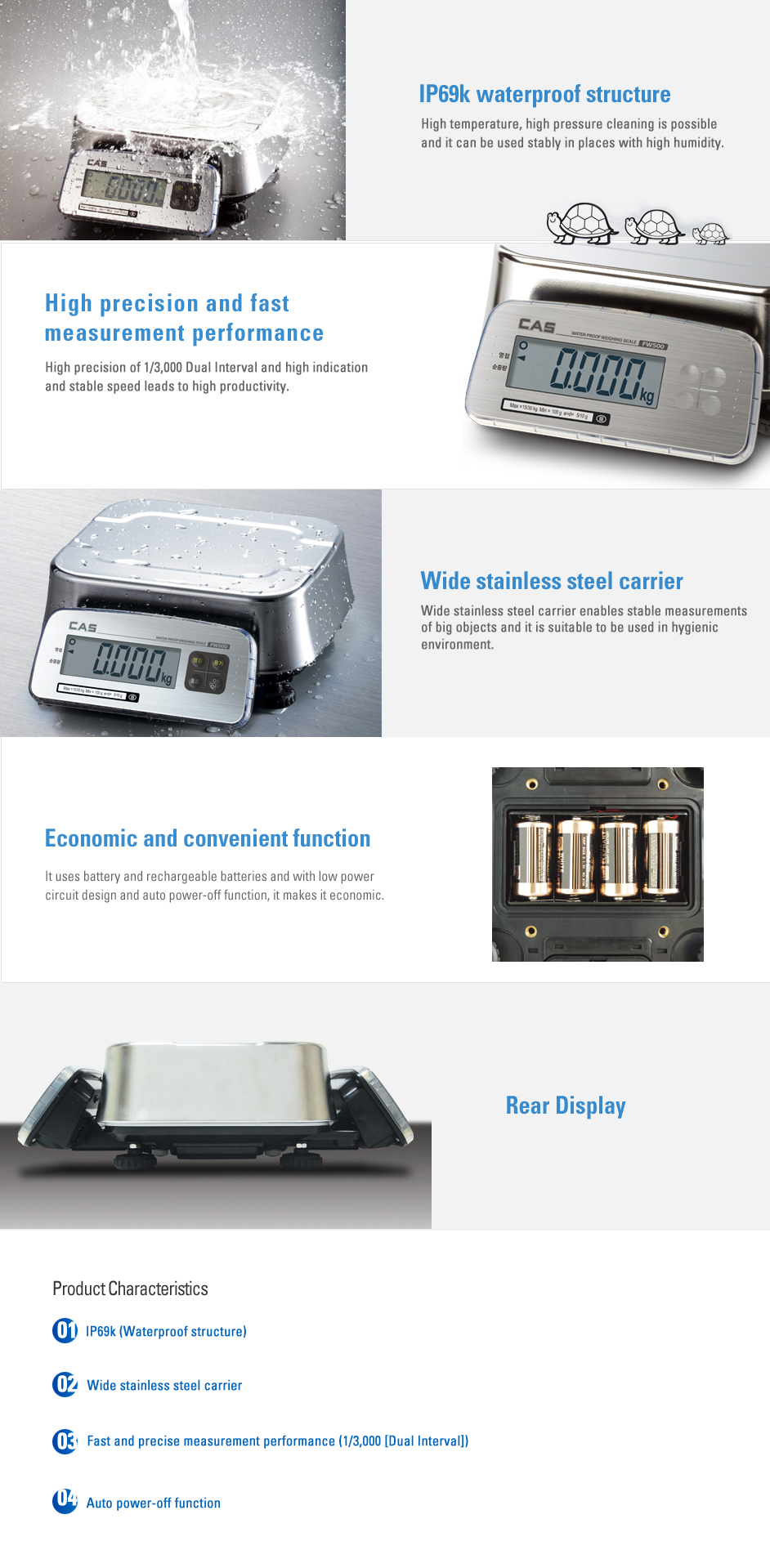 FW500 Waterproof Scale